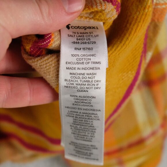 Cotopaxi Yellow Plaid Button Down Shirt - Picture 8 of 8